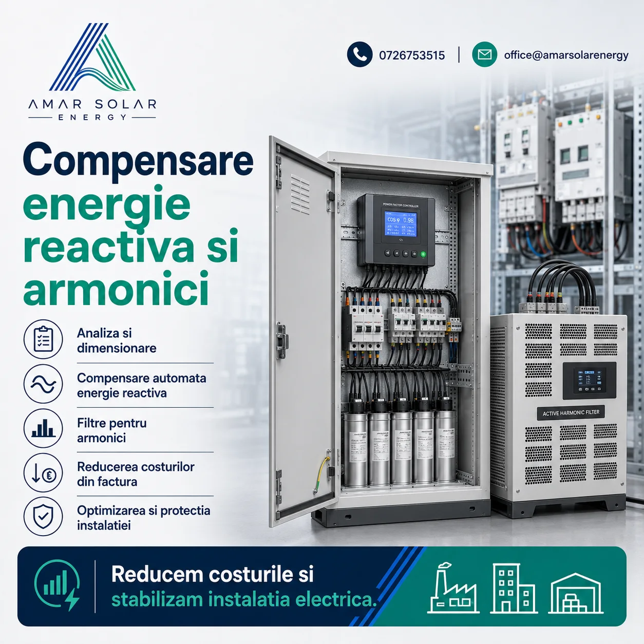 Compensare energie reactivă și armonici